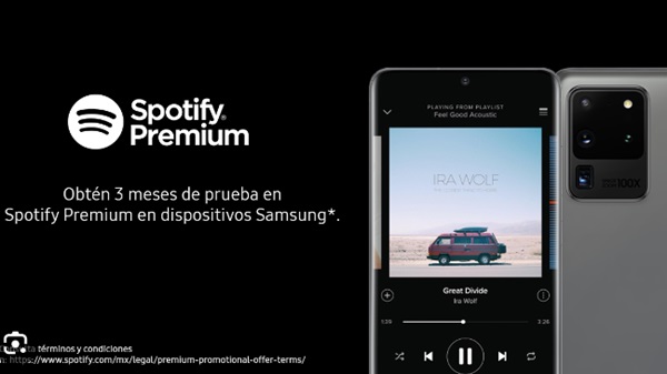 Spotify Premium para Usuarios de Samsung
