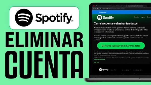 como eliminar tu cuenta de Spotify