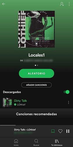 subir una cancion Spotify